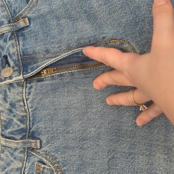 PacSun light blue straight leg high rise mom jeans - Picture 3 of 11